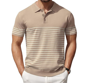 Camisas Polo de punto suave Premium de manga corta para hombre recién diseñadas a precios al por mayor Logos bordados personalizados para hombre - Product Image 2