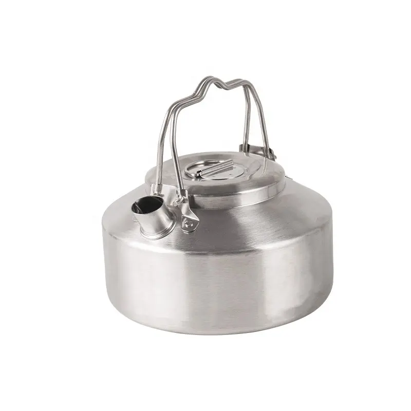 Factory Hot Sale Portable Stainless Steel Tea Kettle Hiking Camping Water Kettle Stainless Steel Outdoor kettle