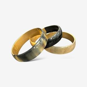 Brazaletes de cuerno de búfalo de la mejor calidad 100%, joyería de latón interior a precios asequibles, brazalete hecho a mano, Ágata - Product Image 6