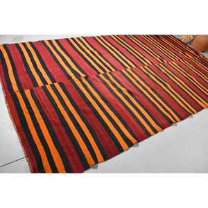 พรมวินเทจขนาดใหญ่พิเศษ 6.8x12.3 ฟุต พรมลายจุดสีแดงตุรกี - Product Image 2