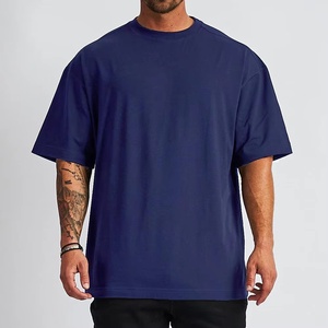2025 High Quality 240 GSM Heavy <b>Weight</b> T Shirt <b>Blank</b> Cotton Loose Boxy Fit Tshirts Custom Logo Men T-Shirt - Product Image 3