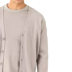 Pull tricoté d'hiver respirant personnalisé Vêtements pour hommes Cardigan en tricot décontracté - Product Image 2