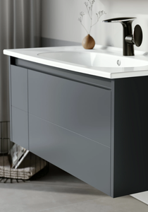 Luxury Likya <b>Vanity</b> Cabinet <b>with</b> Single <b>Drawer</b> and Basin - Product Image 6