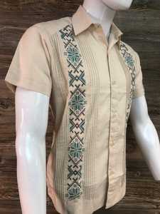Camisa Guayabera de Lino y Algodón Transpirable con Bordado de Manga Corta para Hombre, Talla Grande, Verano, Oferta de Shinesia - Product Image 4