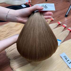 Cabello a granel de lujo cabello humano vietnamita teñido tendencia cabello crudo color europeo de alta calidad - Product Image 2