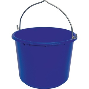 GRIPLINE X 12 L Heavy-Duty Reinforced Blue <b>Plastic</b> Construction <b>Bucket</b> - Product Image 4