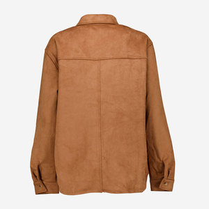 Camisa Casual de Estilo Urbano de Cuero y Gamuza con Diseño de Logotipo Personalizado Transpirable de Alta Calidad - Product Image 2