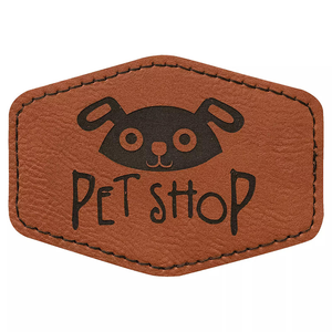 Personnalisé Pu Faux/véritable Logo En Relief Broderie Étiquette En Cuir pour Vêtements Patch En Cuir Avec Logo Véritable Patch En Cuir - Product Image 1