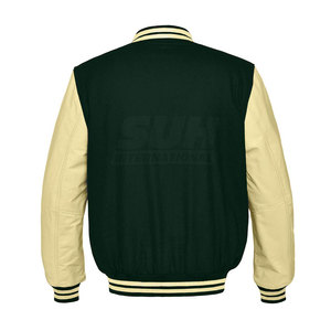 Chaqueta Letterman Personalizada de Alta Calidad, Ecológica, Transpirable, 100% Algodón, Mangas Largas, Último Diseño, Superventas - Product Image 2