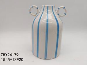 แจกันเซรามิกรูปทรงคลื่น ดีไซน์สร้างสรรค์ ปลายแหลม คุณภาพพรีเมียม สำหรับตกแต่งบ้านและโต๊ะทำงาน ขายส่ง - Product Image 4