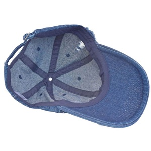 Casquette de baseball en denim unisexe de haute qualité avec broderie à la main de conception confortable et impression bouffante meilleur prix de gros - Product Image 4