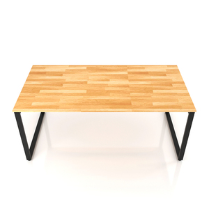 SFBH005-90cmx1.8m Minimalist <b>Office</b> Furniture Wood and Iron 25x50 Assembly-Required Meeting <b>Table</b> 90cm High - Product Image 3
