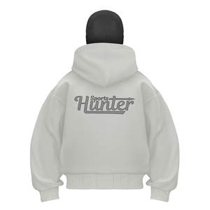 2025 nouvelle mode personnalisé Logo cagoule à capuche hommes Streetwear pleine fermeture éclair Double cagoule à capuche hommes - Product Image 2