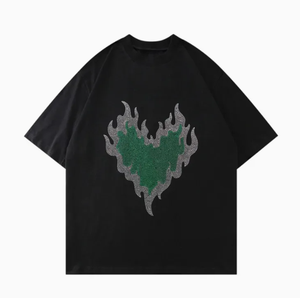 T-shirt d'été en coton col rond personnalisé pour hommes respirant léger à manches courtes sérigraphie t-shirts surdimensionnés lettre concevoir votre propre - Product Image 1