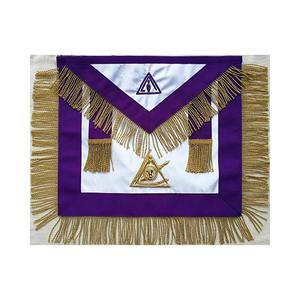 Delantal de cabaña personalizado de alta calidad, delantal de Mariscal de cuero bordado más demandado a la venta, costura de Regalia masónica - Product Image 4