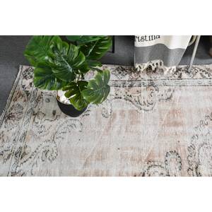 Alfombra de látex de lana de pelo medio ecológica turca clásica Vintage Beige 5,4X8,6 pies área grande Rectangular Patchwork abstracto - Product Image 2