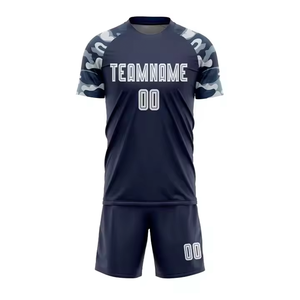 2025, los más vendidos, Unisex, camiseta de fútbol de Color degradado personalizada, conjuntos cortos, uniformes de Club, ropa de fútbol de bajo precio, tamaño personalizado - Product Image 2