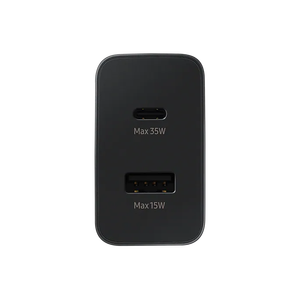 Adaptateur secteur double 35W officiel Samsung (TA220) avec fonctions USB-C et USB-A QC3.0, 5V/3A 20V, chargeur de téléphone portable ignifuge - Product Image 2