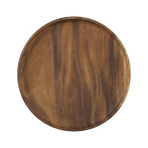Assiette en bois de haute qualité vaisselle plateau en bois ensemble personnalisé assiette en bois d'acacia rond au prix de gros - Product Image 1