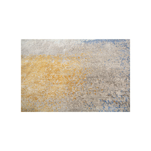 Alfombra Kavi Azul de Lana y Seda de Bambú Anudada a Mano, Colección Afterglow, Patrón Abstracto para Uso Doméstico, Modelo Eskm-04 - Product Image 3