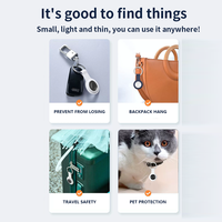 Traceur GPS électronique pour animaux de compagnie, mini localisateur intelligent Air Tag, alarme anti-perte, compatible iPhone Android, pour chats et chiens, en plastique
