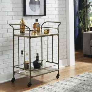 Stylish Handmade Eco-Friendly <b>Plastic</b> Display Cart for Restaurant Interiors Vintage Trolley Resort Use Plated safe - Product Image 2