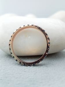 แหวนหมั้นเพชรเม็ดเดี่ยวแบบแฟนซีแหวนแต่งงาน VVS Moissanite รับประกันความพึงพอใจของ100% ทอง14K 18K 925ปาร์ตี้สเตอร์ลิง - Product Image 3