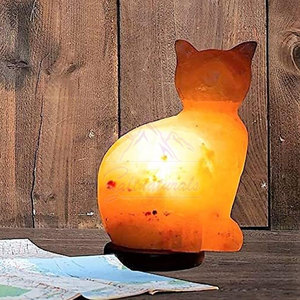 โคมไฟเกลือรูปแมวมาใหม่ล่าสุดโคมไฟเกลือทรงแมว - Product Image 3