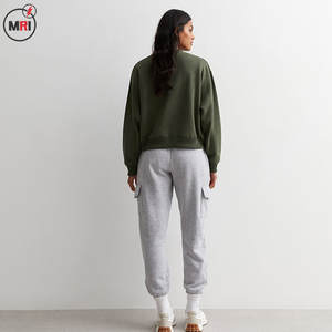 Unisex Oversized <b>Sweatshirts</b> for Women Wholesale 100% Cotton Long Sleeve Crewneck Autumn Winter Collection Printed Pattern - Product Image 4