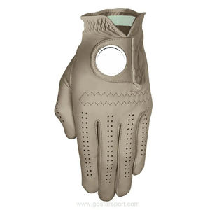 Gants de golf sportifs en cuir de cabretta de chèvre blancs avec protection UV pour hommes ou femmes - Product Image 3