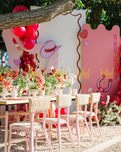 Chaise pour enfants en rotin faite à la main pour la location événementielle, les mariages, les fêtes d'anniversaire, les festivals et la décoration de lieux de réception pour enfants. - Product Image 1