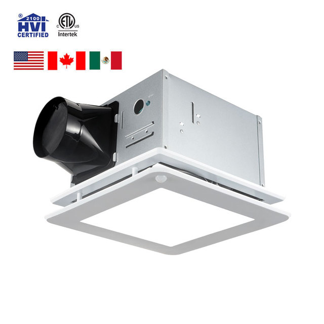 Motion Sensing Extractor Fan for Bathroom Fan Exhaust Ventilation Timer Switch 10" Bathroom Extractor Fan with Light and Sensor