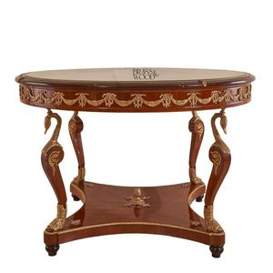 Mesa de Entrada Decorativa Clásica de Lujo en Latón y Madera - Product Image 2