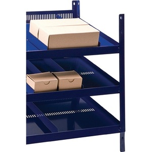 Shelving <b>Unit</b> LOGS 20 Blue RAL 5022 H520xW540xD390mm 3 Shelves with Grid Perforation - Product Image 2