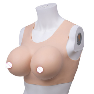 Chaleco con Forma de Senos de Silicona con Cuello Redondo y Abertura <span class=keywords><strong>en</strong></span> el Pecho para Crossdressing, para un Busto Más Voluminoso, Oferta de Verano - Product Image 4