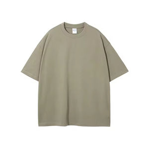 Camiseta de hombre con logotipo personalizado y peso pesado elección colorida de algodón liso de excelente calidad al por mayor del fabricante - Product Image 3