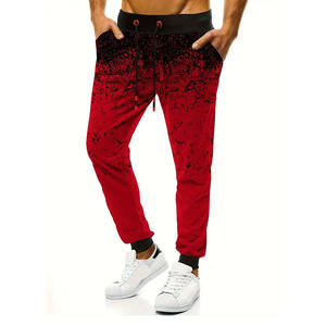 Custom Sublimation Sports <b>Trousers</b> for <b>Men</b> Breathable Athletic Joggers OEM Printed <b>Gym</b> Fitness Track Pants Wholesale - Product Image 3
