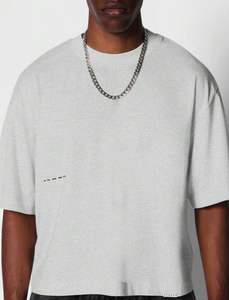 Camiseta formal recortada de manga larga holgada para hombre, 260 gramos, secado rápido y transpirable - Product Image 4