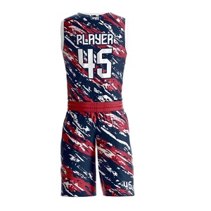 Tenues de basket-ball pour hommes imprimées par sublimation, vêtements de sport en polyester BSCI, uniformes de basket-ball de haute qualité, ensembles d'uniformes de basket-ball - Product Image 5