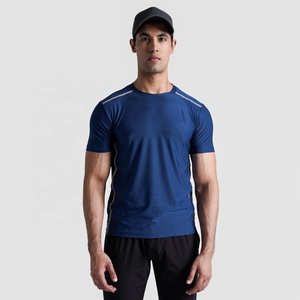 T-<b>Shirt</b> Polyester Spandex Fabric Athletic <b>Compression</b> <b>Shirt</b> <b>Men</b> Fitness Gym Apparel OEM Private Label Workout T <b>Shirt</b> - Product Image 1