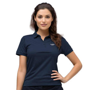 เสื้อโปโลผ้าฝ้าย100% สำหรับผู้หญิงเสื้อยืดเสื้อโปโลโอเวอร์ไซส์โลโก้แบรนด์ของคุณขายส่ง - Product Image 1