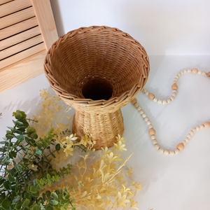 แจกันตั้งพื้นหวายธรรมชาติทำมือ ของตกแต่งบ้าน เฟอร์นิเจอร์ - Product Image 3