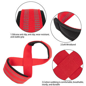 Sangles de poignet pour musculation en forme de 8 avec logo personnalisé en gros, accessoire de sport d'hiver tendance pour la musculation et l'entraînement en salle de sport - Product Image 4