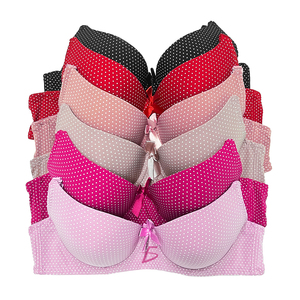 Reggiseno Regolabile con Design a Pois, Traspirante, Senza Ferretto, Effetto Push-Up, Motivo Tinta Unita, Chiusura con Gancetti, Stile Sexy, Metodo di Tessitura Intrecciata - Product Image 2