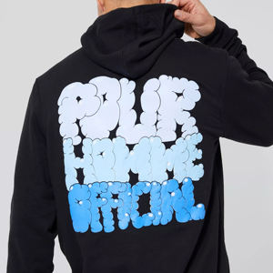 Custom 100% Cotton 500 GSM Heavyweight Pullover <b>Hoodie</b> Men <b>3XL</b> Hooded 3D Puff Printing Logo Fleece 3D Puff Printing <b>Hoodie</b> - Product Image 2