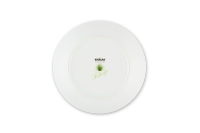 Service de vaisselle en porcelaine de design italien 18 pièces |   Feuillage tropical |   Assiettes colorées décorées de feuilles |   Compatible lave-vaisselle et micro-ondes