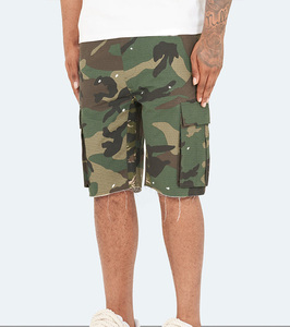 กางเกงยีนส์ขาสั้นผู้ชายวินเทจกระเป๋าโอเวอร์ไซส์วินเทจสีเขียวเข้ม - Product Image 2