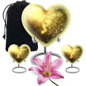 นกพิราบบิน-หัวใจโกศสำหรับขี้เถ้า-ชุดโกศ2-3นิ้ว-ขี้เถ้าสีเหลือง-โกศสำหรับขี้เถ้า - Product Image 3