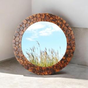 Handmade Modern Design Round <b>Wall</b> <b>Hanging</b> Decorative <b>Mirror</b> Mother of Pearl Mosaic Inlaid for Home or Office - Product Image 6