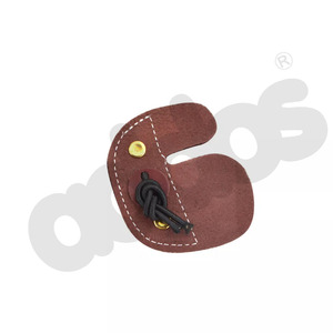 Equipo Protector de cuero de mano derecha para tiro con arco dedo protector de mano lengüeta para tiro con arco esencial para accesorios de equipo de flecha - Product Image 2